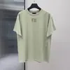 Camiseta de Manga Corta con Letras Fg Flocked de la Temporada 7 para Hombres y Mujeres, Corte Holgado Essentials Estilo Pareja