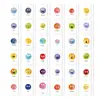 Conjunto Transfronteiriço de 36 Cartas de Cognição Emocional, Cartas de Expressão da Diversidade Emocional Infantil em Estilo Aquarela Criativa