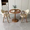 Mesa y sillas pequeñas redondas modernas y casuales para recepción y negociación en apartamentos pequeños, mesa de comedor, mesa redonda pequeña para balcón, para tiendas de té de leche y cafeterías