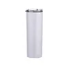 Taza recta delgada para coche de 20 oz de acero inoxidable 304 transfronteriza, aislamiento para frío, con popote, taza para agua