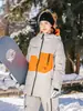Procesamiento y Personalización de Ropa Nueva para Esquí para Mujeres y Hombres, Impermeables y Engrosadas Cálidas Camisetas para Tabla Única y Doble, Chaquetas de Estilo Coreano para Exteriores