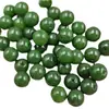 Imitação de Jaspe Hetian de Xinjiang Contas Redondas Verde Espinafre Verde Verde Acessórios para Pulseira Colar Contas Artesanais