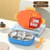 Fiambrera de Acero Inoxidable Transfronteriza Compartimento para Microondas Fiambrera Sellada a Prueba de Fugas Portátil Fiambrera para Estudiantes Fiambrera para Niños