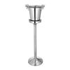 Cubo de Champán de Acero Inoxidable Estilo Europeo Lujoso Cubitera Vertical con Soporte Accesorios para Bar en Casa ktv Modelo de Exhibición de Vino