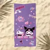 Toalla de Playa Sanrio Patrón de Dibujos Animados para Niños Gato Kitty Estampado Toalla de Baño Microfibra Secado Rápido para la Playa Toalla de Natación