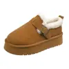 Sapatos de Algodão Birken Fofos e Espessos para Mulheres, Sola Grossa, Novo Estilo Outono/Inverno 2026, Populares na Internet, Fáceis de Calçar, Sapatos de Algodão Quentes