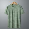 Camiseta de verano de seda de hielo de talla grande, de manga corta, informal, holgada, para correr, fitness, de secado rápido