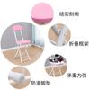 Silla con Respaldo Silla de Capacitación Dormitorio de Estudiantes Silla de Computadora Simple Portátil Plegable Compacta Fuerte Ocupando Poco