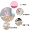 Silla Plegable Silla de Comedor Doméstica Silla Simple Silla de Ocio con Respaldo Taburete de Dormitorio Silla de Balcón Taburete Redondo Portátil para Adultos