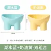 Nuevo comedero para mascotas en colores macarrón, diseño de pata de elefante, protector de cuello, de patas altas, boca inclinada, a prueba de derrames, comedero para perros, comedero para gatos