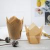 Taza Tulipán de Gama Alta Taza Sombrero de Loto Taza para Magdalenas y Muffins Taza a Prueba de Grasa Base Enrollable Soporte Copa de Fuego Taza para Magdalenas