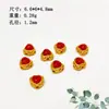 Accesorios Naturales Sur Rojo Hielo Rojo Amor Cuadrado Ruyi Pulsera Collar Cadena diy Productos Semi-acabados Plata S925 Chapado en Oro
