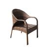 Set de Tres Piezas de Silla de Ratán para Ocio en Balcón al Aire Libre Respaldo de Ratán Silla de Ratán Muebles de Jardín para Exterior Patio Mesa y Silla para Exterior