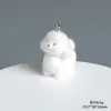 Perro de Peluche Estéreo de Dibujos Animados Pequeños Adornos de Resina Colgante de Llavero Hecho a Mano DIY Colgante Material para Joyería Accesorios