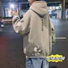 Sudadera de Invierno para Hombre 2024 Nueva Versátil de Moda Marca Top Estilo Hong Kong Tendencia Estudiante Holgada Chaqueta con Capucha