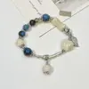 Pulsera de Cerámica Jingdezhen Nueva Pulsera de Cerámica China Joyería Estudiante Estilo Tíbet Cuerda Trenzada a Mano Puesto Regalo para Estudiante