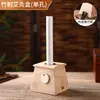 Caja de Moxibustión de Bambú Portátil Moxibustión Palito de Moxa Espesado Dispositivo de Moxibustión Banda Elástica Empujador Automático Universal para Todo el Cuerpo Venta al por Mayor