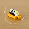 Bibimbap miniatura estilo coreano en olla de piedra, un set creativo de comida miniatura para casas de muñecas, accesorios de decoración DIY y pequeños adornos