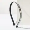 Diadema He Ming Transfronteriza Nuevo Estilo Barroco Retro Completa Incrustada de Diamantes Borde Delgado Diadema para Mujer, Accesorio para el Cabello de Lujo y Versátil