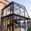 Liga de Alumínio Estufa Isolada Sala de Chá Villa Jardim Varanda Sala de Vidro Feita Sob Medida Antitufão Translúcida Toldo