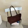 2026 Nova Moda Coreana Nicho Estilo Minimalista Bolsa Tote Grande Capacidade Casual Simples Bolsa de Ombro Transversal