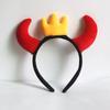 Acessórios de Cabelo de Halloween Tecido Feminino Estilo Escuro Aro de Cabelo Personalizado Grampo de Cabelo Engraçado para Festa Adereços Tiara Fofa de Abóbora