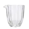 Juego de té de cristal engrosado, jarra de servir con forma de flor de ciruelo, colador de té de cristal, recipiente de té de alta gama hecho a mano estilo japonés, resistente al calor, con diseño en forma de pétalo