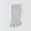 Calcetines de algodón de cinco dedos para primavera y verano, antibacterianos, desodorantes, para hombre, de tubo medio, absorbentes del sudor, transpirables, de color sólido, cortos, sin hueso