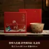 Cenicero de cerámica de Dunhuang con tapa para evitar que las cenizas vuelen, adecuado para el hogar, hotel, oficina, mesa de té, caja de regalo de alta gama y elegante