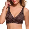 Sutiã de gelo com estampa de leopardo personalizado para comércio exterior TK Amazon mais vendido para mulheres, lingerie plus size, fábrica de lingerie de origem transfronteiriça