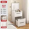 Mesa de Canto para Computador Estilo Creme Estante Mesa de Estudo Integrada Cômoda de Quarto Mesa para Casa Dois em Um Gabinete