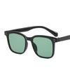 Gafas de sol de estilo coreano, modernas, sencillas y cómodas, con diseño de celebridades de Internet, estilo retro, cuadradas, con diseño de uñas Mi, gafas de sol marinas personalizadas.