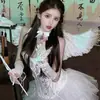 Cosplay Sexy de Coelhinha Fantasia de Coelha Cosplay Festa Noturna de Halloween Diabinho Anjo Traje Cos