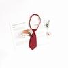 Corbata Roja para Mujer Estilo JK Japonés Estilo Perezoso Corbata Libre Estilo Universitario Corbata para Hombre DK Corbata a Rayas Accesorios para Camisa Moderno