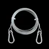Tendedero para Uso en Exteriores, Cable de Acero Recubierto de Plástico, Tendedero para Amarrar Perros, Cuerda para Secar Colchas, Herramienta a Prueba de Viento para Secado al Aire Libre