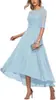 Vestido de Festa Formal Elegante com Aplicação de Renda Meia-Manga Chiffon Vestido de Noite para Convidados de Casamento