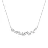 Collar de sonrisa estilo Wisteria Zhao Yingzi para mujer, diseño de nicho de Ins, cadena para clavícula con colgante de circón de lujo ligero