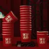 Vasos de Papel Desechables para Fiesta de Inauguración de Casa, Engrosados, para Mudarse a una Casa Nueva, Regalo para Decoración y Arreglo de Nueva Residencia, Juego Completo