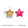 Accesorios de Joyería Transfronterizos Pendientes de Esmalte con Forma de Estrella Colgantes Moda Collares Sencillos Colgantes Artículos de Joyería Versátiles