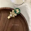 ¿Está Little Green? Diseño independiente pinza de perla pinza para flequillo tocado coreano pinza lateral japonesa pasador accesorios para el cabello