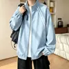 Chaqueta deportiva de rayas con cuello alto para hombre, top color block nuevo de otoño 2026, abrigo casual americano de moda