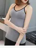 8823 Camisola Larga con Tirantes para Mujer, con Copas en el Pecho, Se Puede Usar como Prenda Exterior o Interior, Hermoso Diseño en la Espalda, Corte Ajustado, Top Base para Mujer
