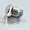 Interruptor de Botão Metálico de Alta Cabeça 19mm com Rearme Tátil 3 Pinos Pode Ser Soldado/Montado Soquete de Cabo 3 Pinos