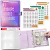 Cuaderno de Campo Transfronterizo Desafío de Pareja de 100 Días Libro para Ahorrar Dinero Libro de Hojas Sueltas Tarjeta 1-100 Libro de Planificación con Película Libro de Ahorros