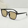 Gafas de sol con montura negra para hombre, de alta gama, atractivas, montura grande, lentes planas, se pueden combinar con monturas para gafas graduadas, gafas de sol de moda para mujer para fotos