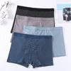 Ropa interior de algodón puro para hombre al por mayor bóxers de tiro medio talla grande para gordos talla grande gordos transpirables sueltos bóxers de verano