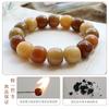 Pulsera de Semillas de Bodhi Xiaohongshu Envuelta Alrededor del Dedo Suave Color Café Leche Degradado Raíz de Bodhi Wenwan Placa de Cuentas de Buda Pulsera de Juego para Mujeres Venta al por Mayor