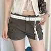 Cinturón de Alta Gama Mate Estilo Coreano para Mujer con Diseño Retro y Decoración de Hebilla Metálica, Adecuado para Combinar con Jeans y como Accesorio de Moda