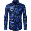 2025 Nueva Moda Solapa Hombres Casual Deportivo Exterior Calle Manga Larga Botón Camisa Top