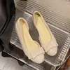 Zapatos Mary Jane planos y delicados de estilo francés para mujer, novedad versátil elegante otoño 2026, lazo, punta redonda, poco profundos, de un solo color
